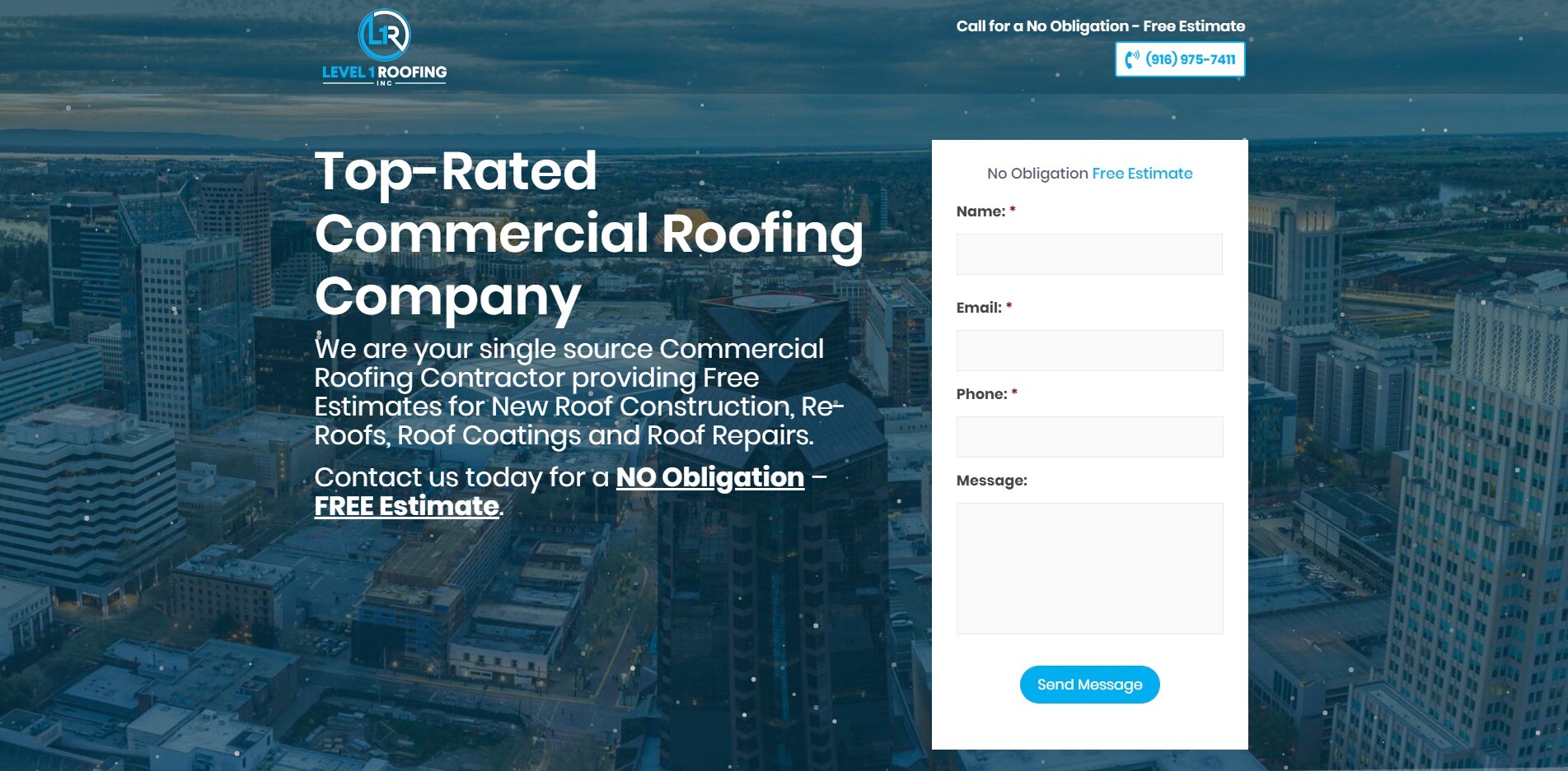 Roofing Web Design Sacramento