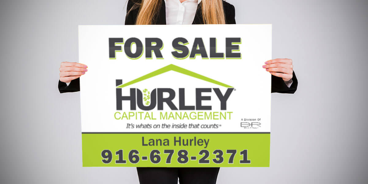 Hurley Capital Management Marketing Portfolio sign